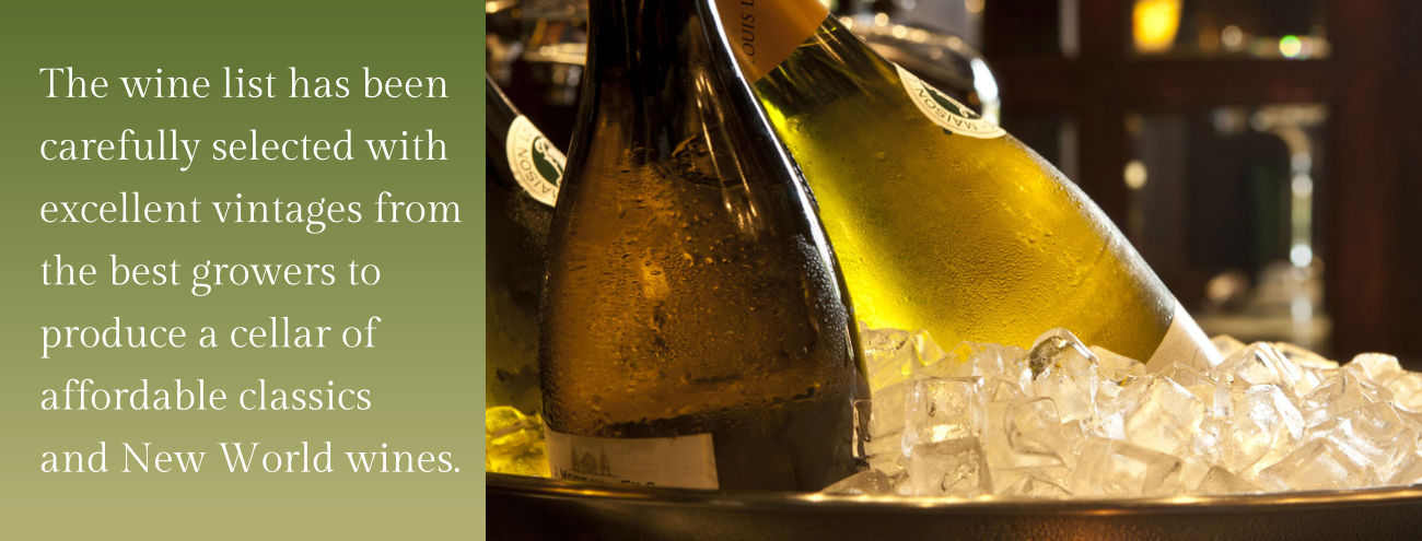 Dining at Kinloch House is enhanced by a selections of fine wines, spirits and whisky.